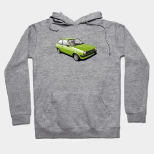 Ford Fiesta Mk 1 in java green Hoodie